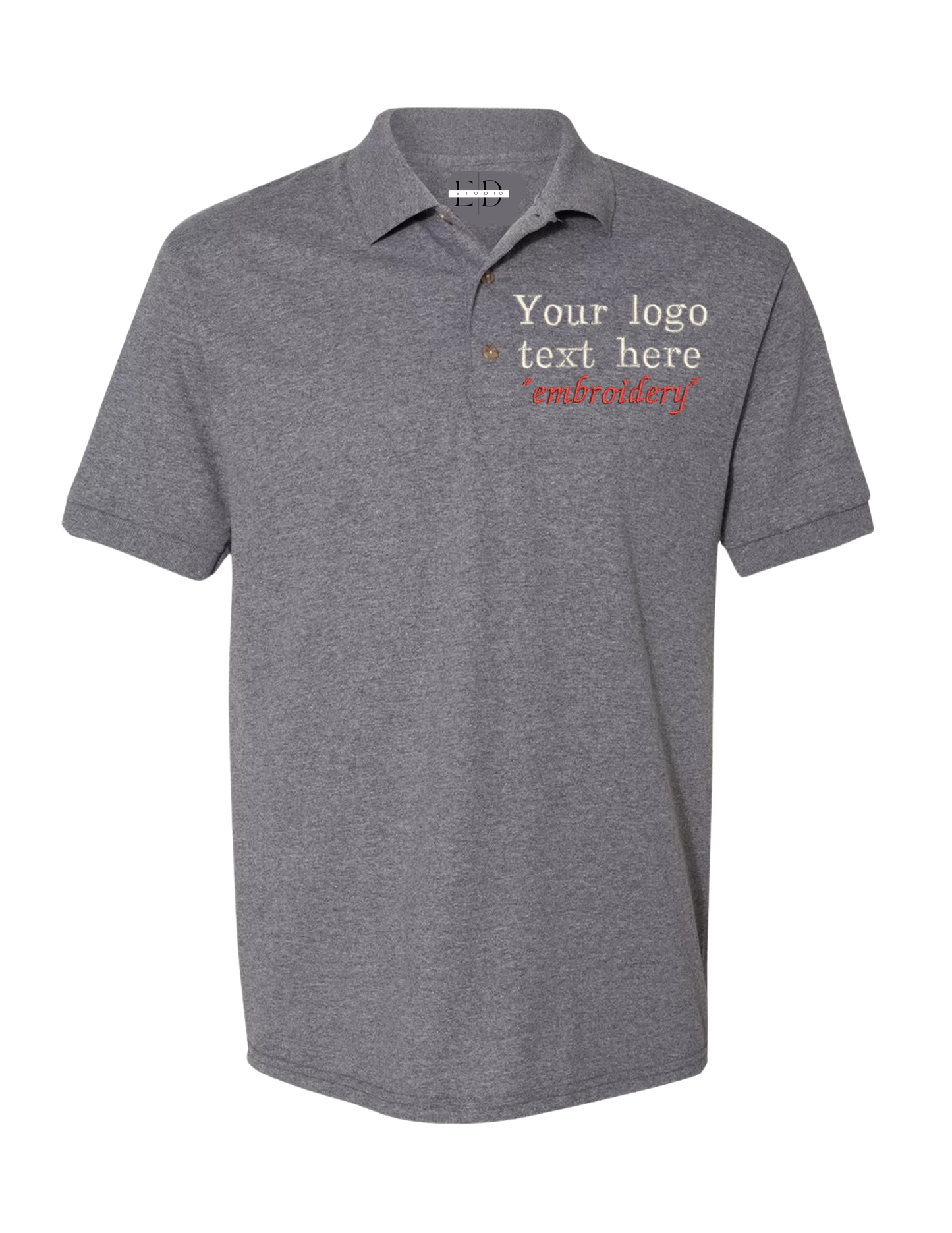 Gildan Adult Jersey Polo Embroidered